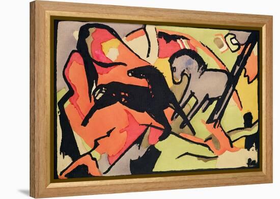 Two Horses, 1911/12-Franz Marc-Framed Premier Image Canvas