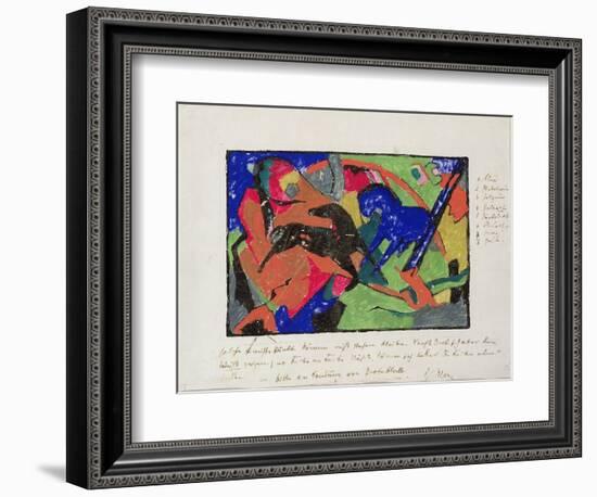 Two Horses, 1911-12-Franz Marc-Framed Giclee Print