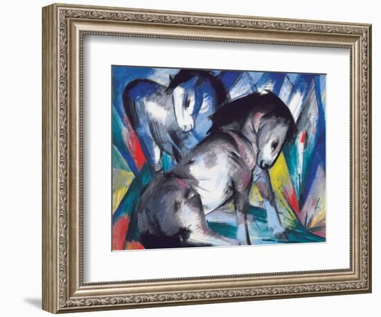 Two Horses, 1913-Franz Marc-Framed Giclee Print