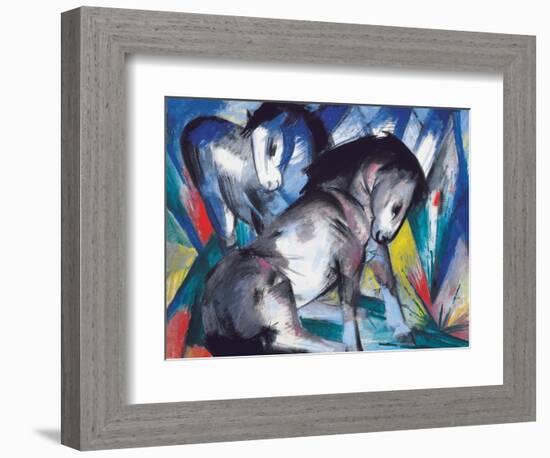 Two Horses, 1913-Franz Marc-Framed Giclee Print