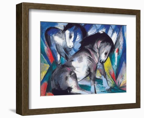 Two Horses, 1913-Franz Marc-Framed Giclee Print