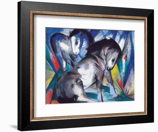 Two Horses, 1913-Franz Marc-Framed Giclee Print