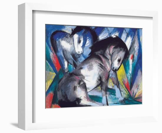 Two Horses, 1913-Franz Marc-Framed Giclee Print