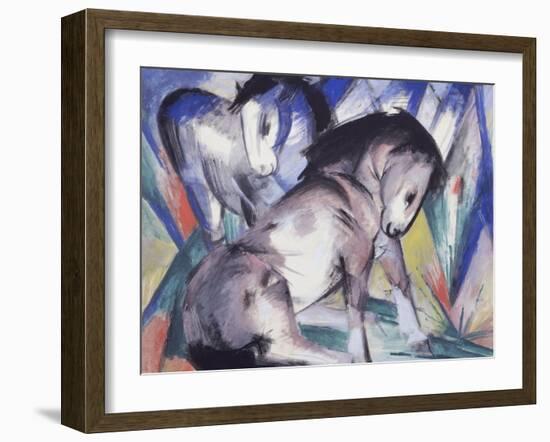 Two Horses, 1913-Franz Marc-Framed Giclee Print