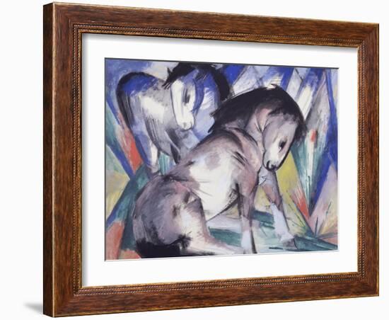 Two Horses, 1913-Franz Marc-Framed Giclee Print