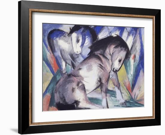 Two Horses, 1913-Franz Marc-Framed Giclee Print