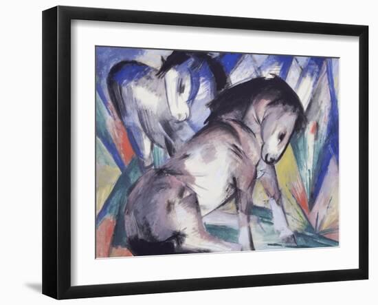 Two Horses, 1913-Franz Marc-Framed Giclee Print