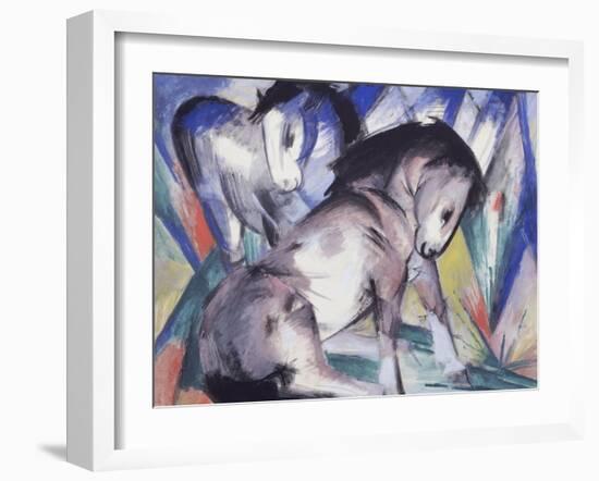 Two Horses, 1913-Franz Marc-Framed Giclee Print