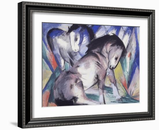 Two Horses, 1913-Franz Marc-Framed Giclee Print