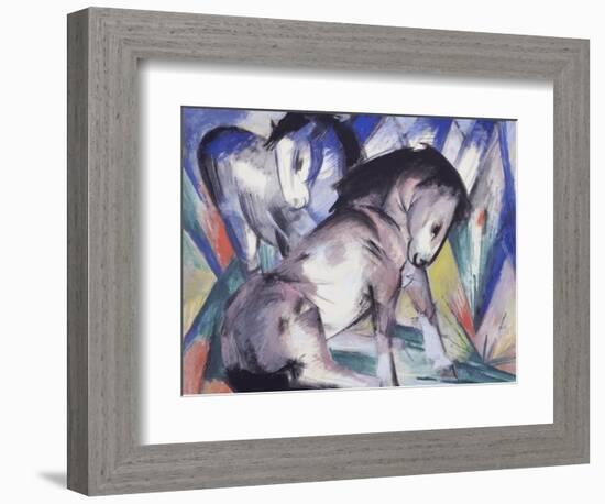 Two Horses, 1913-Franz Marc-Framed Giclee Print