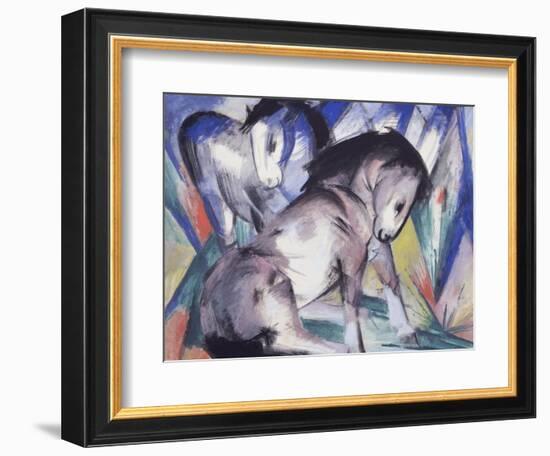 Two Horses, 1913-Franz Marc-Framed Giclee Print