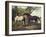 Two Horses in a Landscape-George Stubbs-Framed Giclee Print