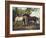 Two Horses in a Landscape-George Stubbs-Framed Giclee Print