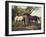 Two Horses in a Landscape-George Stubbs-Framed Giclee Print