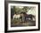 Two Horses in a Landscape-George Stubbs-Framed Giclee Print