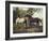 Two Horses in a Landscape-George Stubbs-Framed Giclee Print