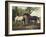 Two Horses in a Landscape-George Stubbs-Framed Giclee Print