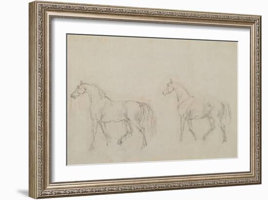 Two Horses Walking Left-Sawrey Gilpin-Framed Giclee Print