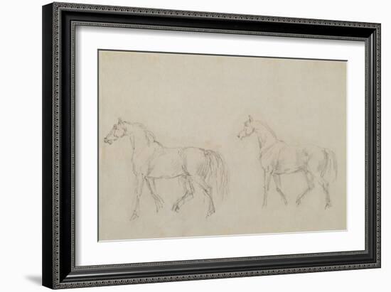 Two Horses Walking Left-Sawrey Gilpin-Framed Giclee Print