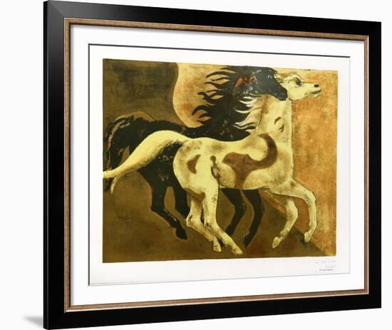 Two Horses-Millard Owen Sheets-Framed Collectable Print