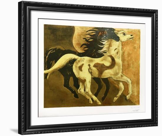 Two Horses-Millard Owen Sheets-Framed Collectable Print