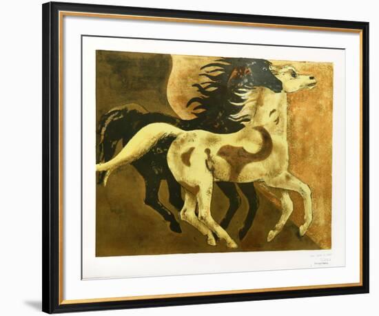Two Horses-Millard Owen Sheets-Framed Collectable Print