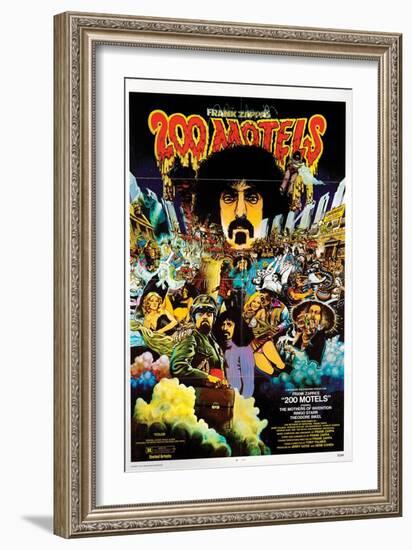 Two Hundred Hotels, Frank Zappa, 1971-null-Framed Art Print