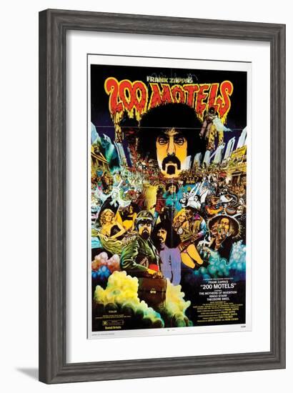 Two Hundred Hotels, Frank Zappa, 1971-null-Framed Art Print