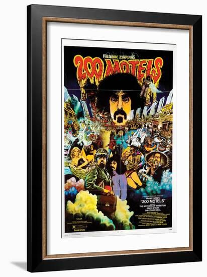 Two Hundred Hotels, Frank Zappa, 1971-null-Framed Art Print