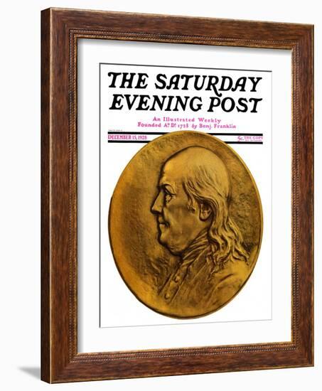 "Two Hundredth Anniversary Number," Saturday Evening Post Cover, December 15, 1928-Julio Kilenyi-Framed Giclee Print