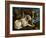 Two Hunting Dogs Tied to a Tree Stump, c.1548-50-Jacopo Bassano-Framed Giclee Print