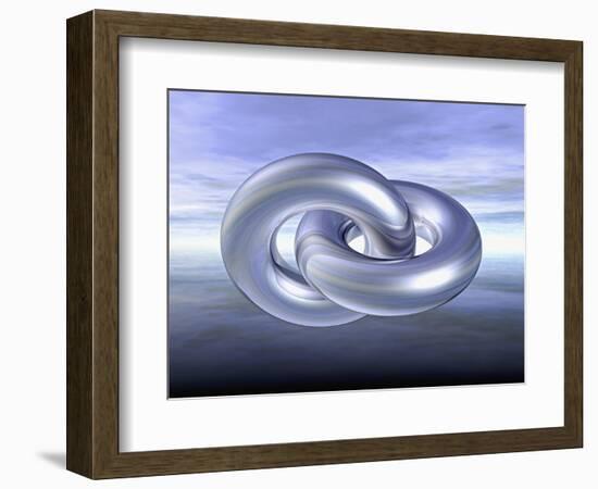 Two interlocked wedding rings-Matthias Kulka-Framed Giclee Print