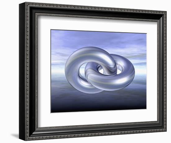 Two interlocked wedding rings-Matthias Kulka-Framed Giclee Print