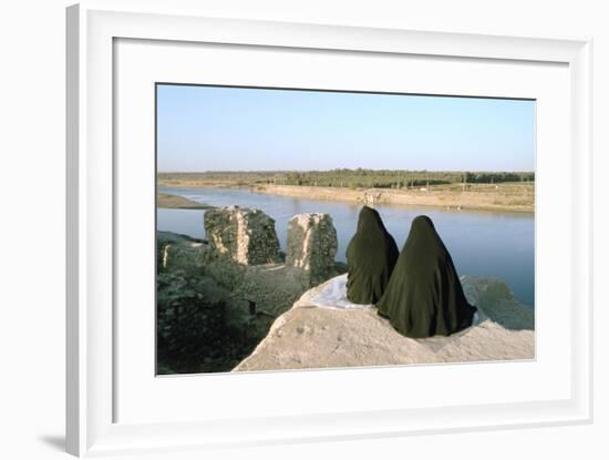 Two Iraqi Women at Bash Tapia Castle, Mosul, Iraq, 1977-Vivienne Sharp-Framed Photographic Print
