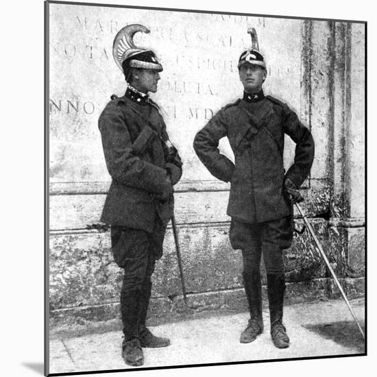 Two Italian Dragoons, 1922-Donald Mcleish-Mounted Giclee Print