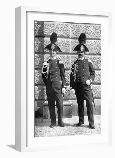 Two Italian Policemen, 1922-Donald Mcleish-Framed Giclee Print