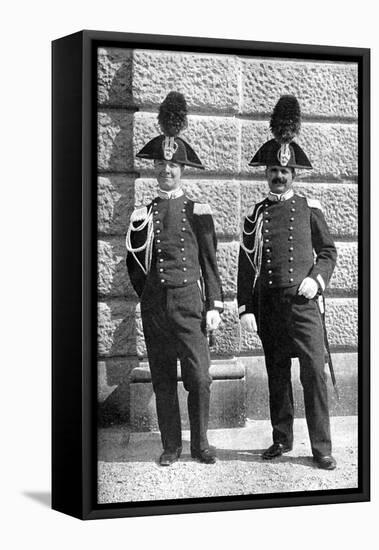 Two Italian Policemen, 1922-Donald Mcleish-Framed Premier Image Canvas