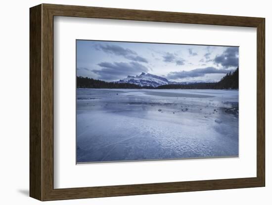 Two Jack Lake in the winter season, Banff National Park, UNESCO World Heritage Site, Alberta, Canad-JIA HE-Framed Photographic Print