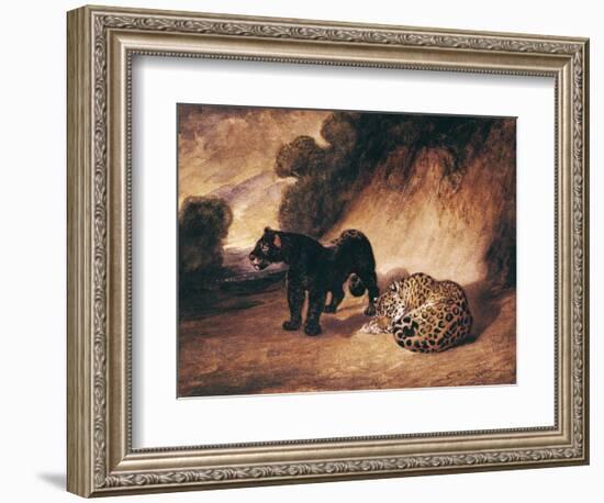 Two Jaguars from Peru-Antoine-Louis Barye-Framed Giclee Print