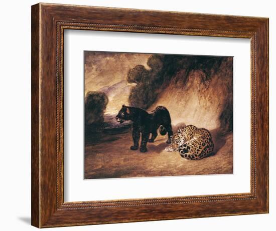 Two Jaguars from Peru-Antoine-Louis Barye-Framed Giclee Print