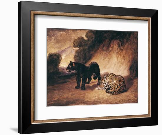 Two Jaguars from Peru-Antoine-Louis Barye-Framed Giclee Print