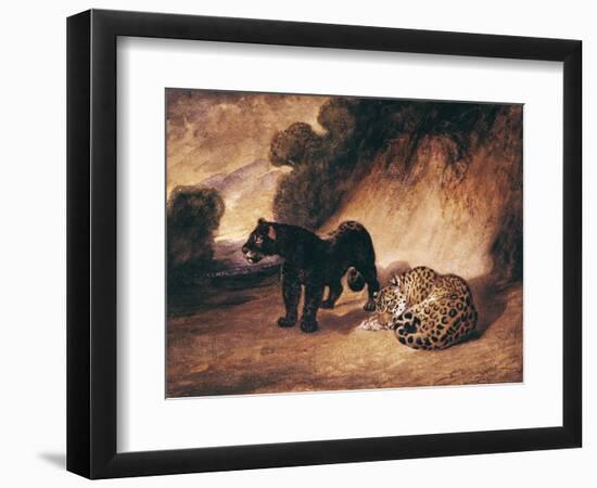 Two Jaguars from Peru-Antoine-Louis Barye-Framed Giclee Print