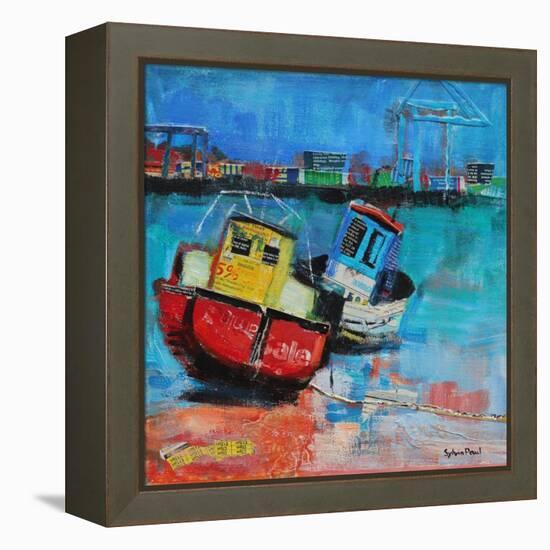 Two Jolly Fishing Boats 2012-Sylvia Paul-Framed Premier Image Canvas