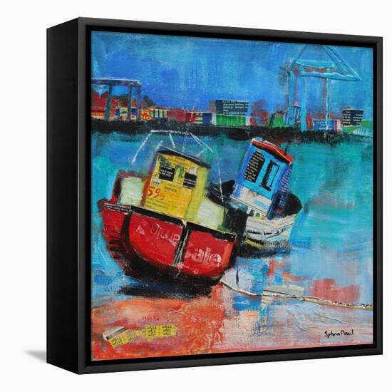 Two Jolly Fishing Boats 2012-Sylvia Paul-Framed Premier Image Canvas