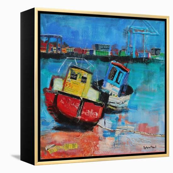 Two Jolly Fishing Boats 2012-Sylvia Paul-Framed Premier Image Canvas