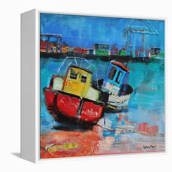 Two Jolly Fishing Boats 2012-Sylvia Paul-Framed Premier Image Canvas