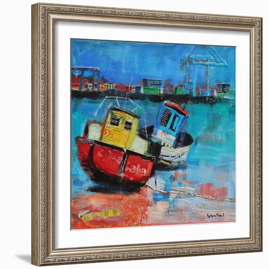 Two Jolly Fishing Boats 2012-Sylvia Paul-Framed Giclee Print