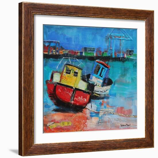 Two Jolly Fishing Boats 2012-Sylvia Paul-Framed Giclee Print