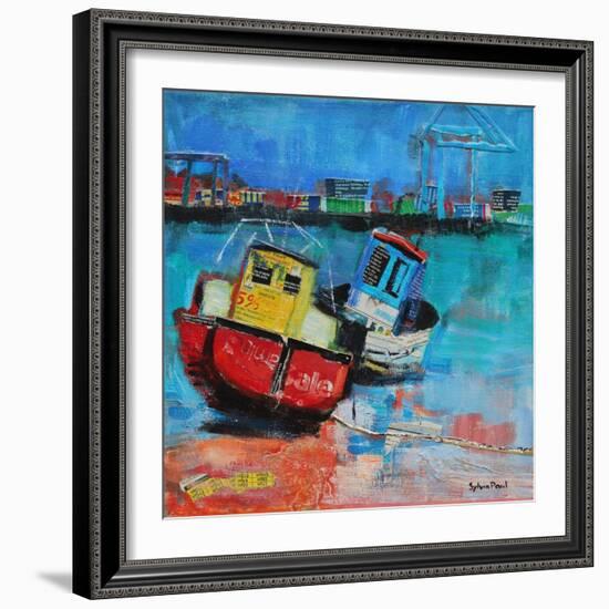 Two Jolly Fishing Boats 2012-Sylvia Paul-Framed Giclee Print