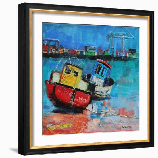 Two Jolly Fishing Boats 2012-Sylvia Paul-Framed Giclee Print